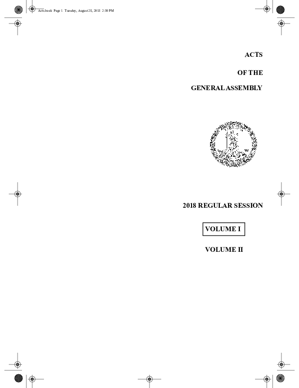 Virginia General Assembly Publications